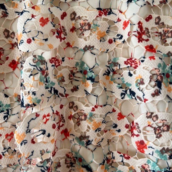 TULAROSA Rainbow Lace Apron Fit & Flare Dress - Picture 4 of 5